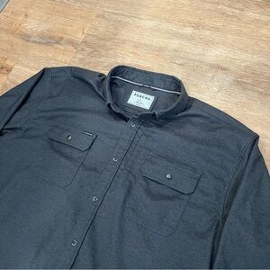 Poncho Men’s Flannel Long Sleeve Button Down Shirt Size XL